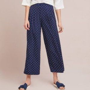 Anthropologie - Polka Dot Wide-Leg Pants